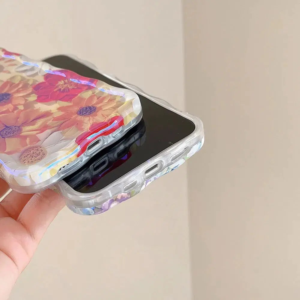 Floral and Moon Phone Case