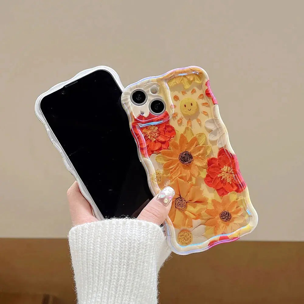 Floral and Moon Phone Case